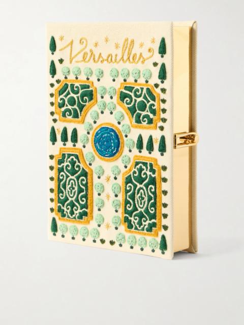 Olympia Le-Tan Versailles Appliquéd Embroidered Canvas Clutch