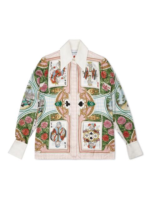 CASABLANCA Le Jardin Des Cartes Silk Shirt