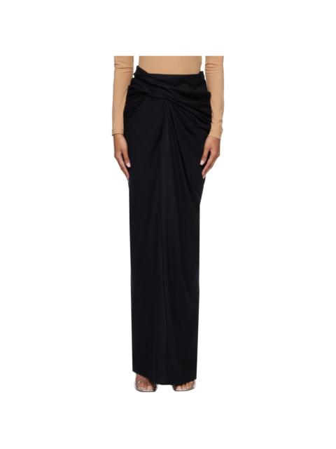 entire studios Black Interlock Maxi Skirt