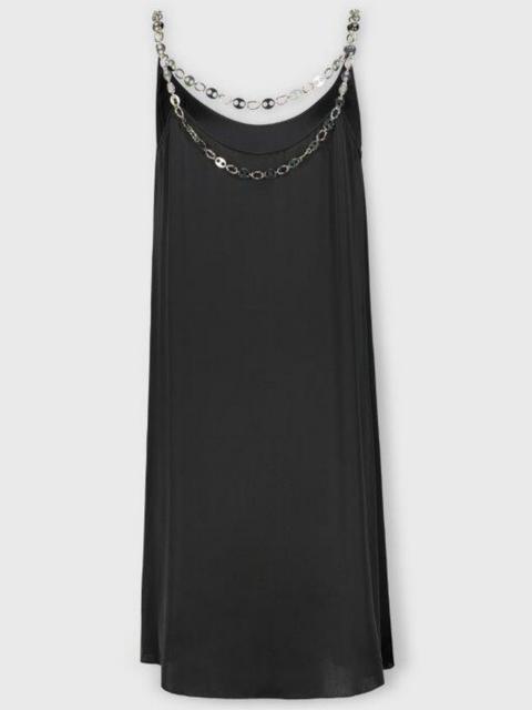 Paco Rabanne SHORT DRESS WITH JEWELLED STRAPS