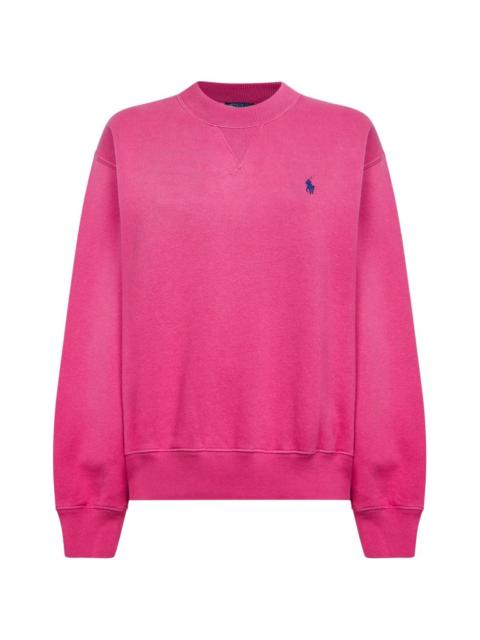 logo-embroidered sweatshirt