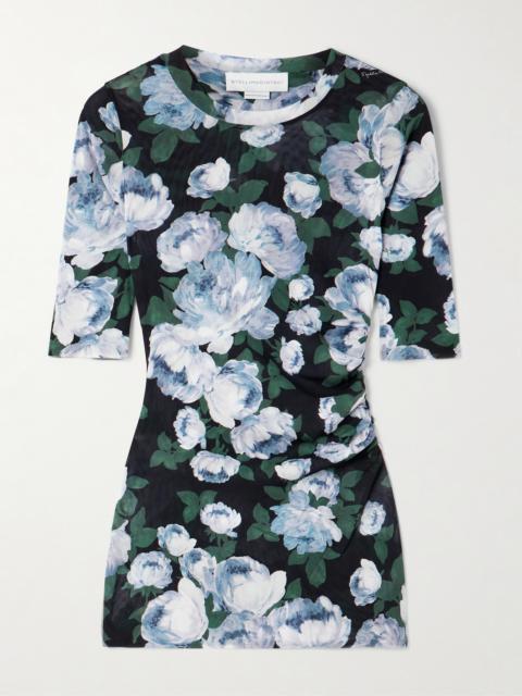 Stella McCartney Floral-print Mesh Top