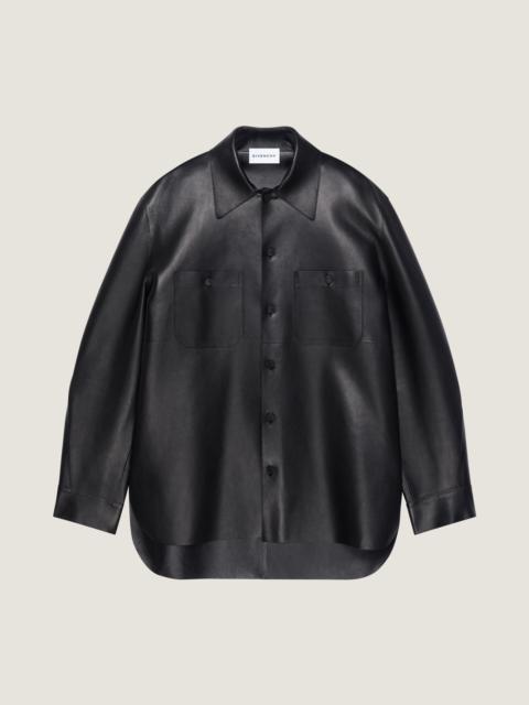 Givenchy OVERSHIRT IN NAPPA LEATHER