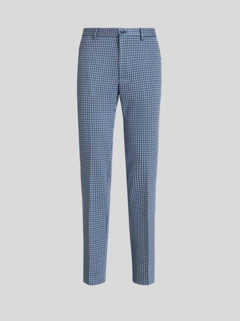 MICRO GEOMETRIC PATTERN TROUSERS