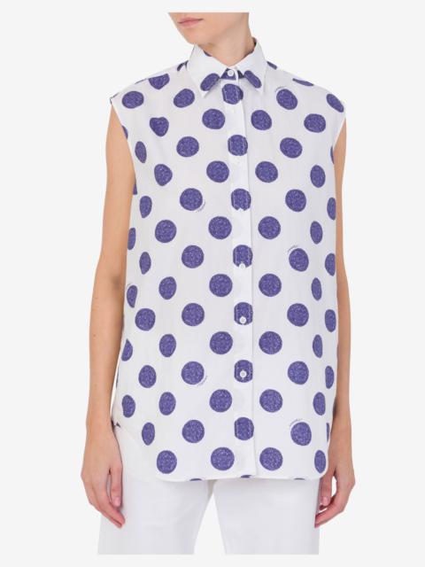 Moschino BIRO POLKA DOTS POPLIN TOP