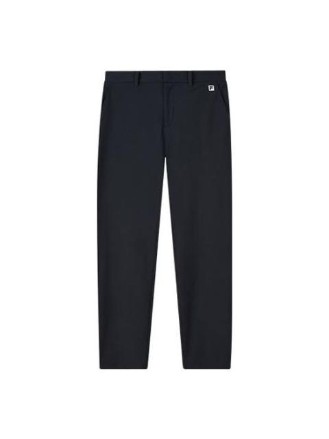 FILA FILA Solid Color Gym Woven Sports Long Pants Blue A11M125806F-NV