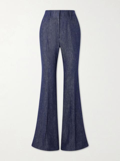 GABRIELA HEARST Rhein Linen-chambray Flared Pants