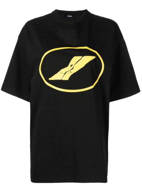 We11done logo-print crew-neck T-shirt