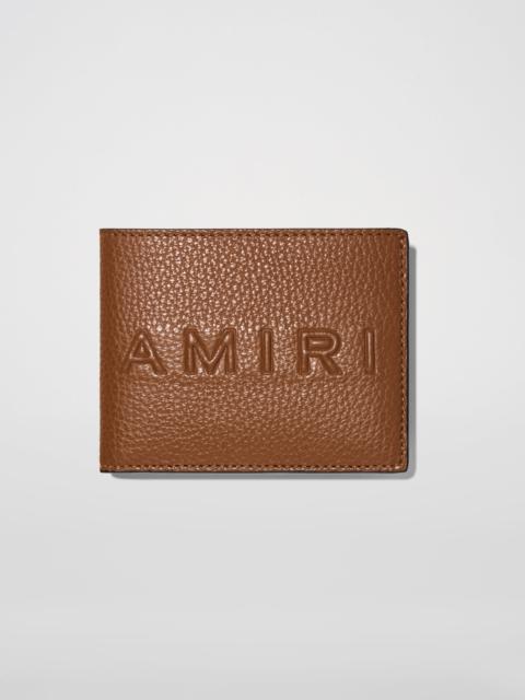 AMIRI PEBBLED LOGO BIFOLD WALLET