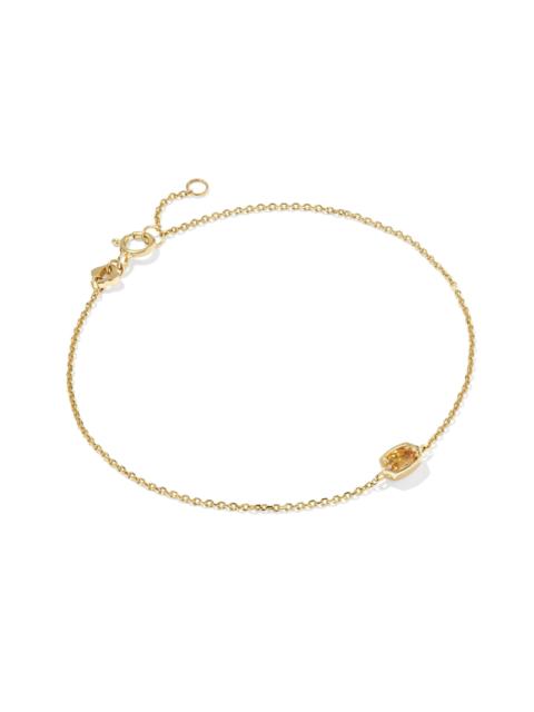 KENDRA SCOTT Marisa 14k Yellow Gold November Oval Solitaire Bracelet