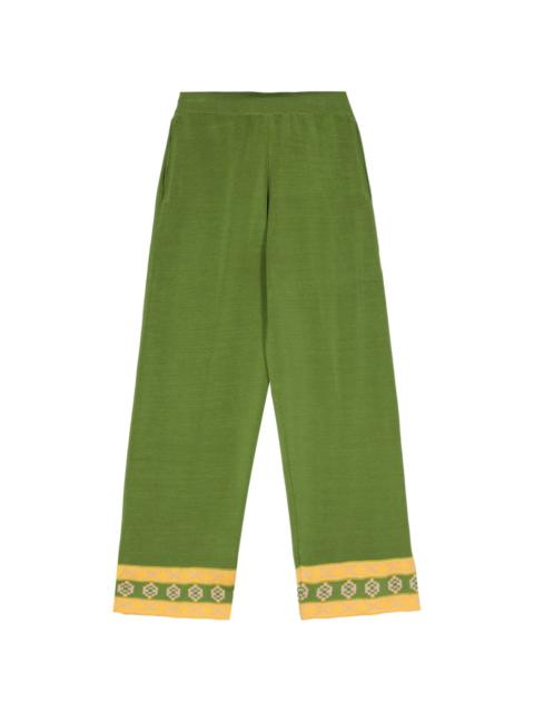 Wellfleet knitted straight-leg trousers