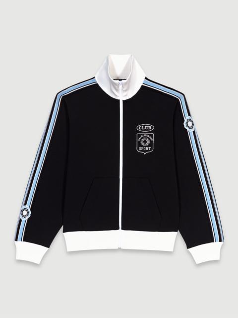 maje Embroidered tracksuit jacket