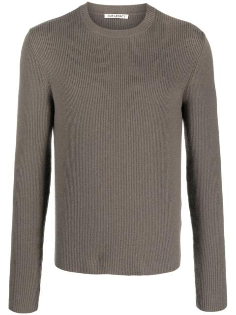 Our Legacy ribbed-knit merino wool jumper