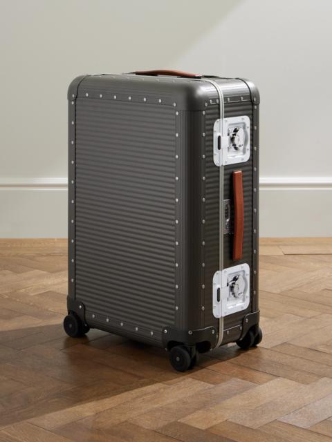 FPM Milano Bank Spinner 68cm Leather-Trimmed Aluminium Suitcase