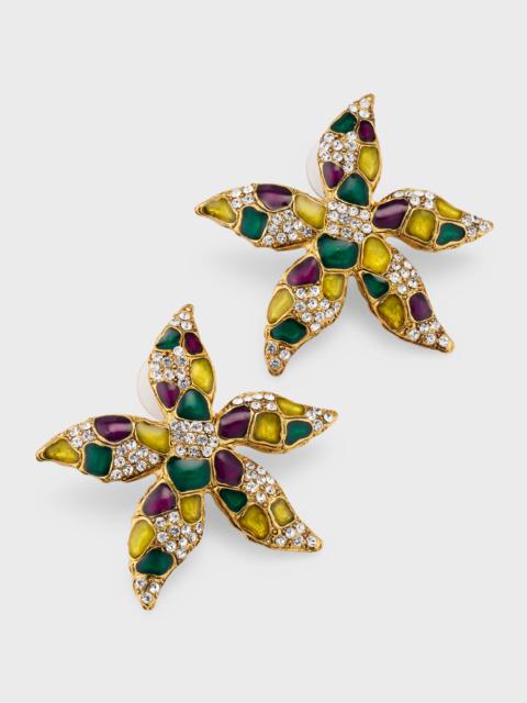 Small Vintage Starfish Earrings