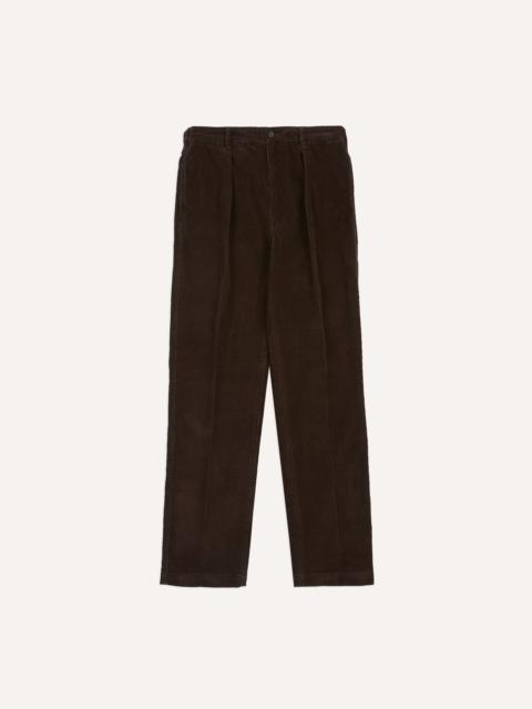 Drake's Brown Cotton Corduroy Field Games Trousers