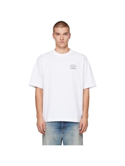 Off-White White Offline Half Arrow Skate T-shirt