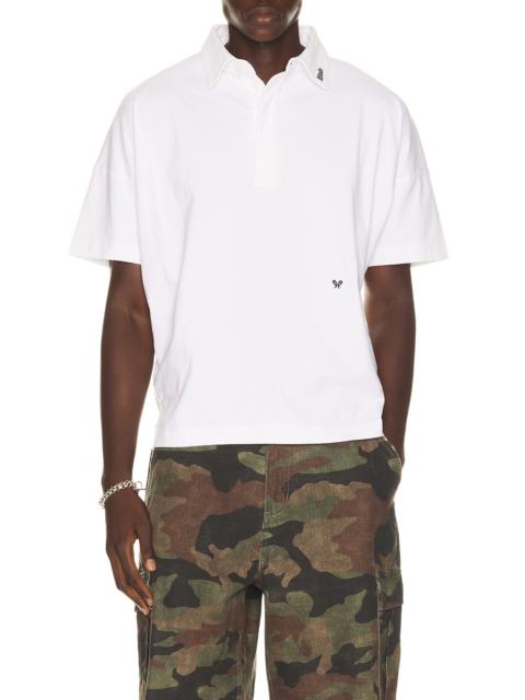 Rhude Short Sleeve Jersey Polo Shirt