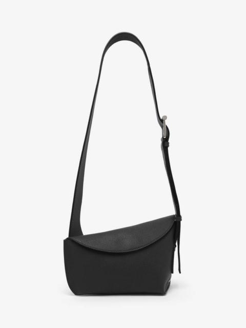 ショルダーバッグ alexander mcqueen Black leather Sling crossbody bag Alexander Mcqueen T-bar Grained-leather Sling Cross-body bag