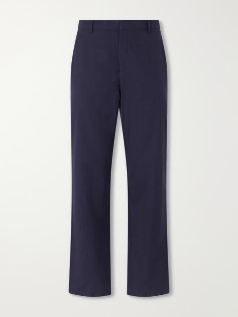Sunspel Straight-Leg Cotton-Poplin Suit Trousers