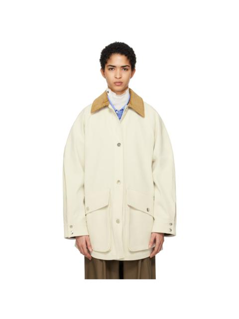 CORDERA Off-White Short Trench Coat