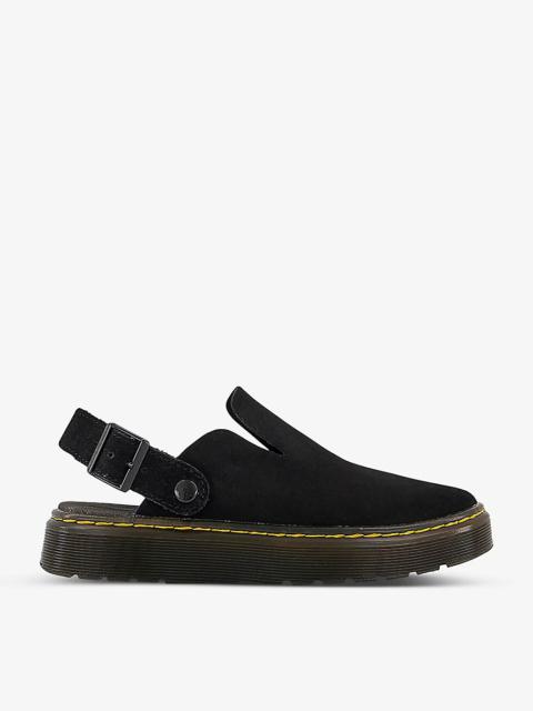 Dr. Martens Carlson contrast-stitched suede mules