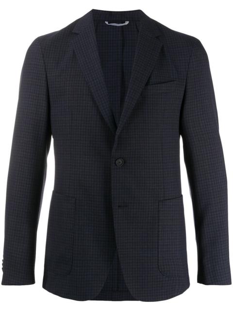 BOSS checked single-breasted blazer