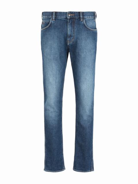 J16 slim-fit, washed denim jeans