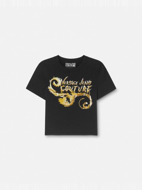 Chromo Couture Logo Crop T-Shirt