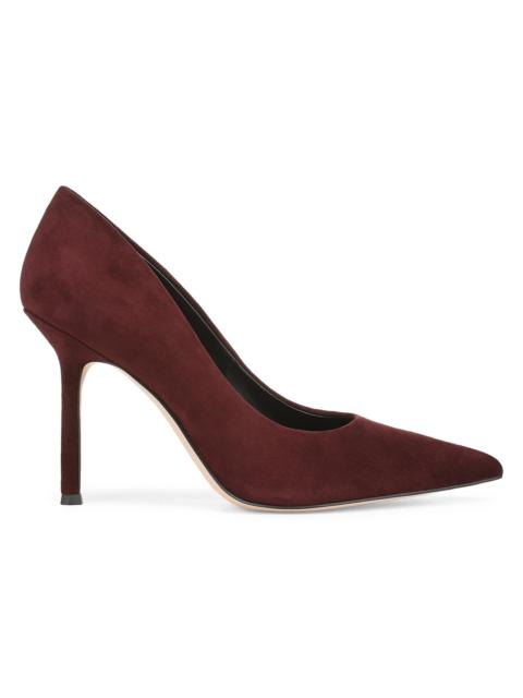 Favorite Daughter Women's Riley Suede 95MM Stiletto Pumps - Bordeaux