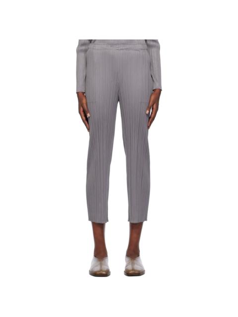 Gray Basics Trousers