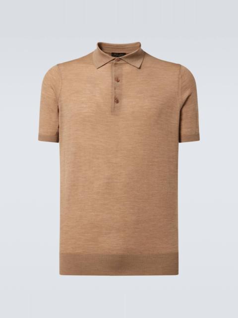 Virgin wool polo shirt