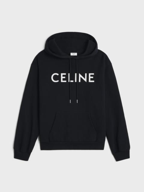 CELINE CELINE LOOSE HOODIE IN COTTON FLEECE