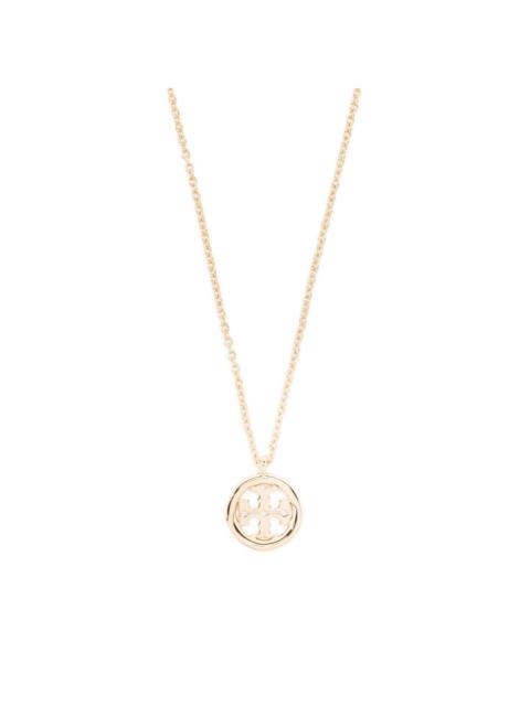 TORY BURCH logo-charm necklace