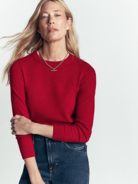 BODEN Elsie Cashmere Crew Sweater-Poppy Red
