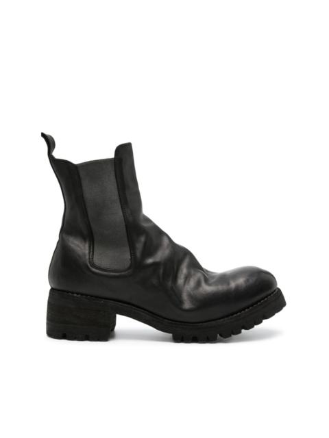 PL07V leather ankle boots