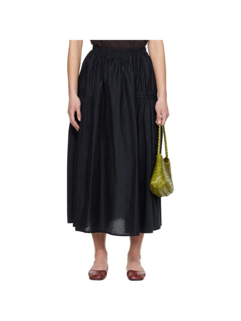 Toogood Navy 'The Harvester' Midi Skirt