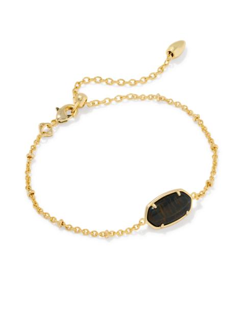 KENDRA SCOTT Tiger Striped Elaina Gold Delicate Chain Bracelet