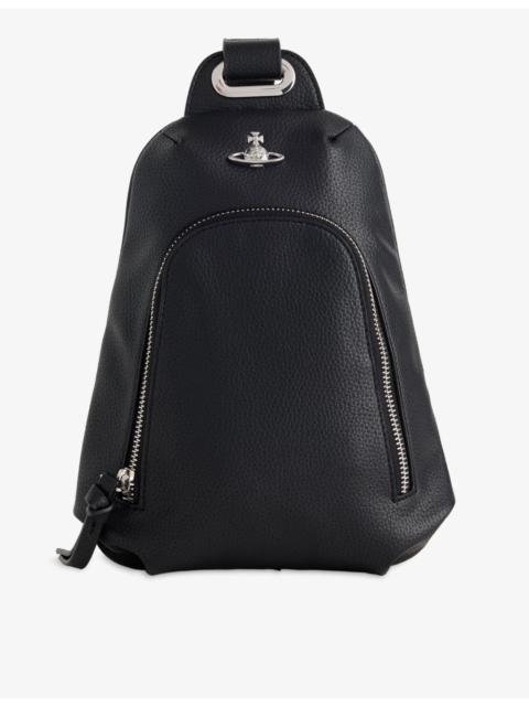 Vivienne Westwood Orb-Embellished Faux-Leather Sling Bag