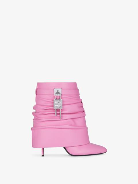 Givenchy SHARK LOCK STILETTO ANKLE BOOTS IN NAPPA LEATHER