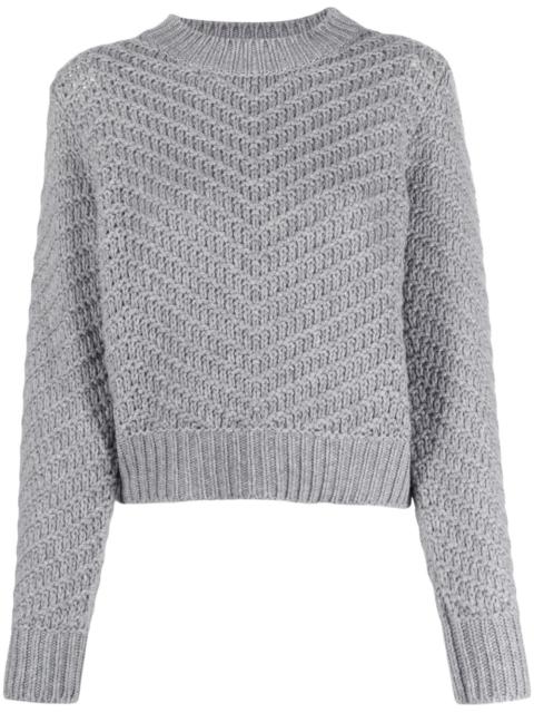 FABIANA FILIPPI chevron-knit cashmere jumper