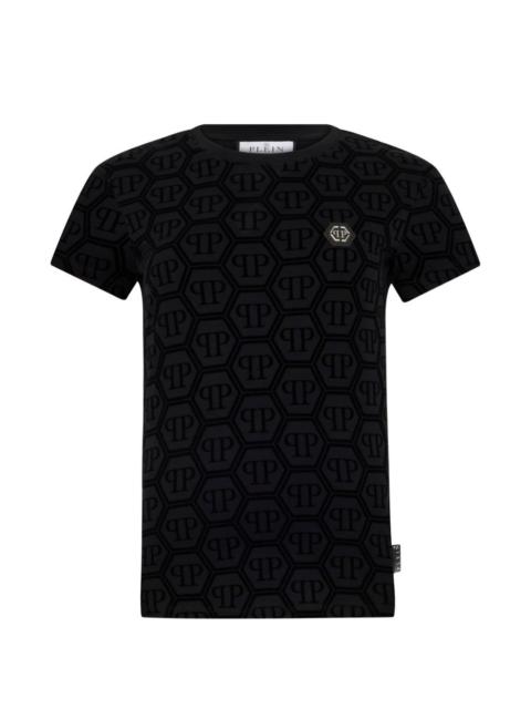 PHILIPP PLEIN jacquard monogram T-shirt