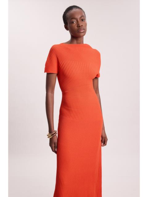 KAREN MILLEN Stitch Detail Knit Midi Dress