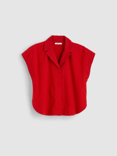 Madewell Notch-Collar Popover Shirt in Seersucker