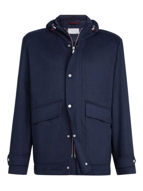 Brunello Cucinelli cashmere hooded jacket