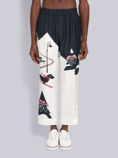 Thom Browne graphic-print pyjama-style trousers