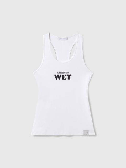 Stella McCartney Slippery When Wet Racerback Tank Top