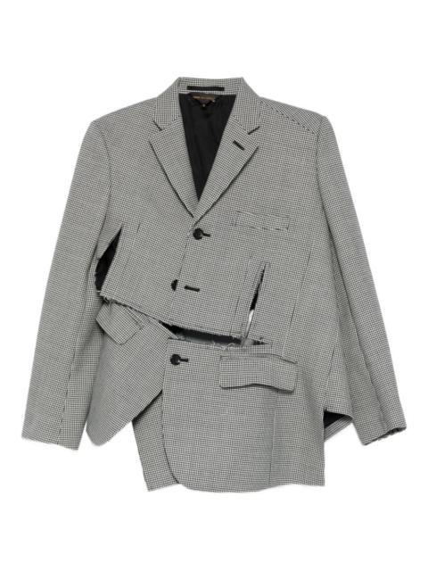 Comme Des Garçons houndstooth panelled jacket