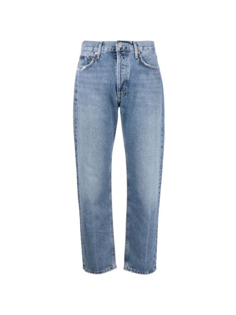 cropped straight-leg jeans