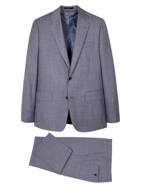 Paul Smith Men's Tailored-Fit Two-Button Wool Suit - Light Blue